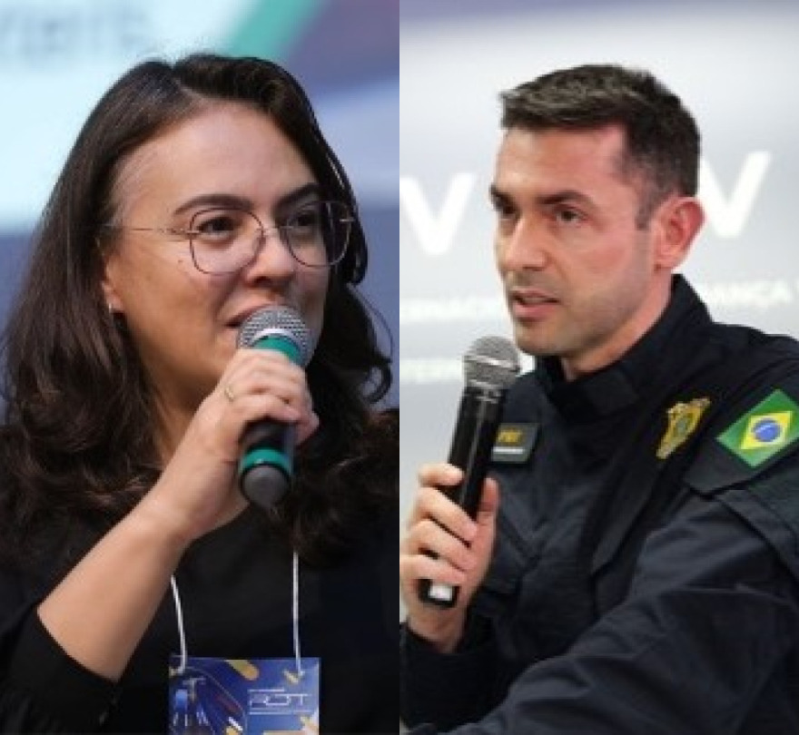 Michelle Andrade (UnB) e Marcio Geraldo Lara Camargos Júnior (PRF)