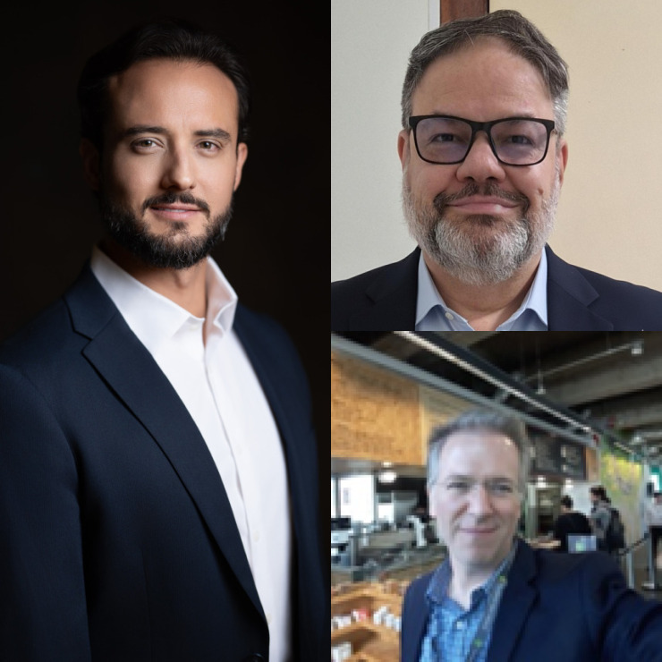 Antonio Carlos Silva Mello (Logum), Mauro Iwanow Cianciarullo (Concremat) e Igor Sousa (Transpetro)